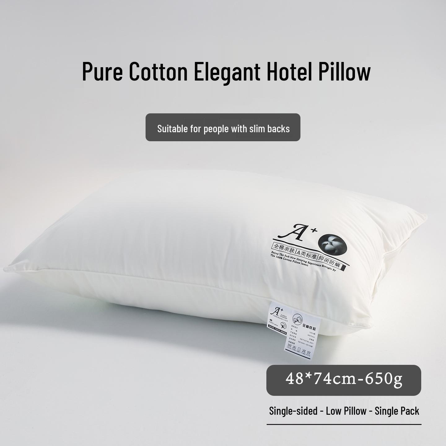 

All-Cotton Neck Protection Pillow for Mothers & Babies - Sleep Aid for Dorms, Hotels, or Home Use 48*74 cm