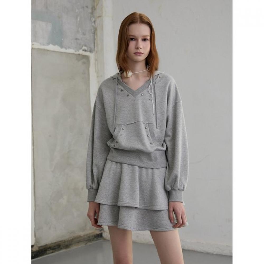 

EgoisT Hooded V Neck T shirT wiTh decoraTion er3oTl02 MG/FF