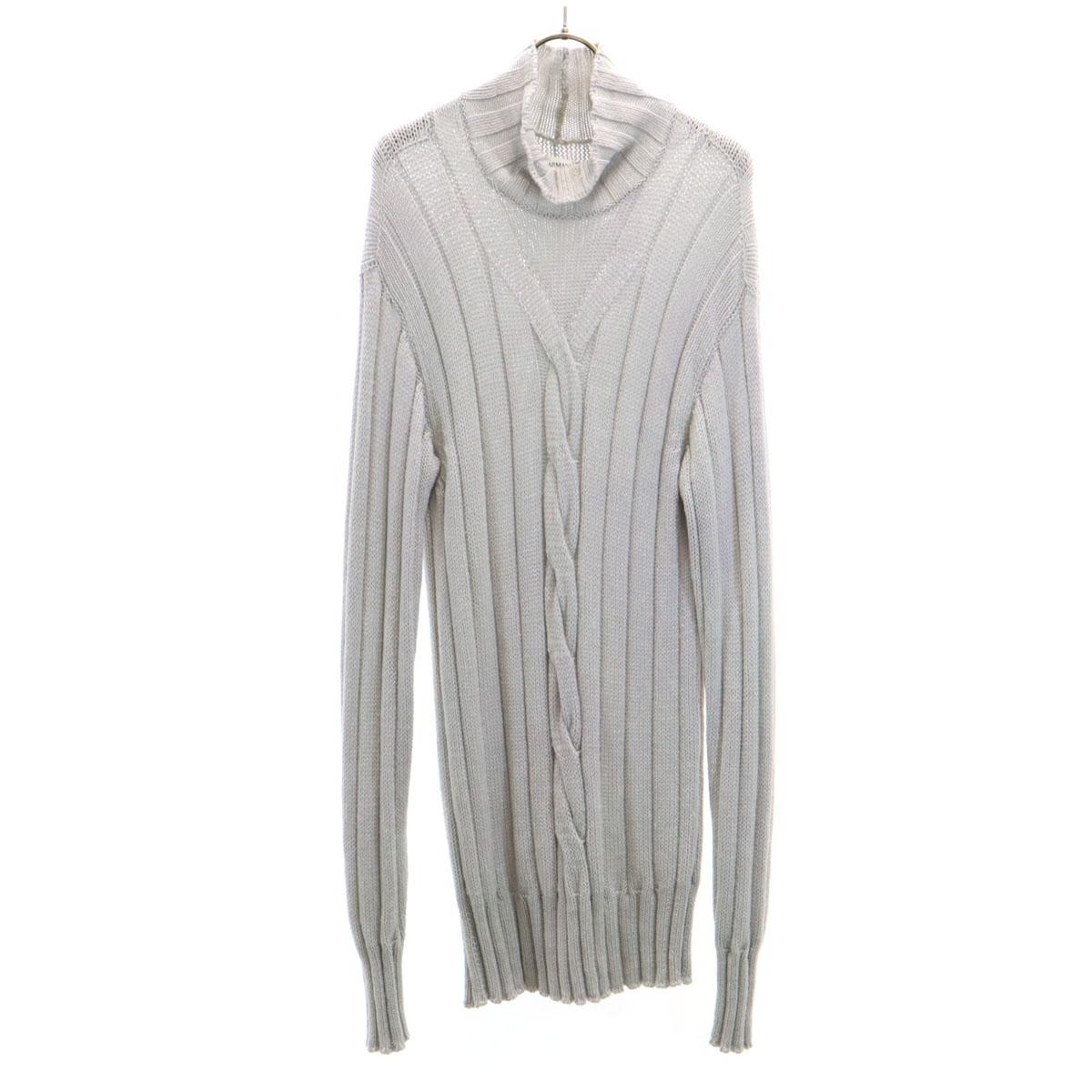 

ARMANI Сделано в Италии шерсть С длинным рукавом С высоким воротником свитер COLLEZIONI Вязаный Мужской Б/У