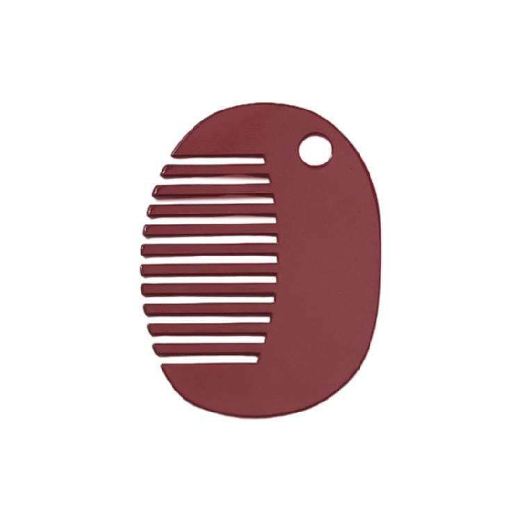 Portable Hairbrush Miniature Comb Necklace Pendant Convenient Hair Grooming Tool Portable Hairbrush for Women Girls