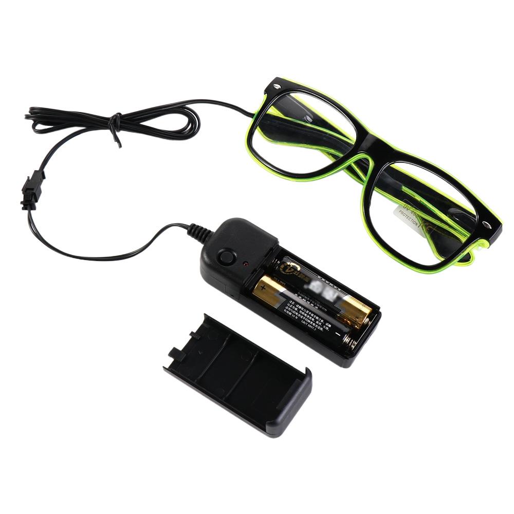 Glow Sunglasses Classic El Wire Light Up Luminous Glasses Led Glasses Neon Glasses Flashing Glasses