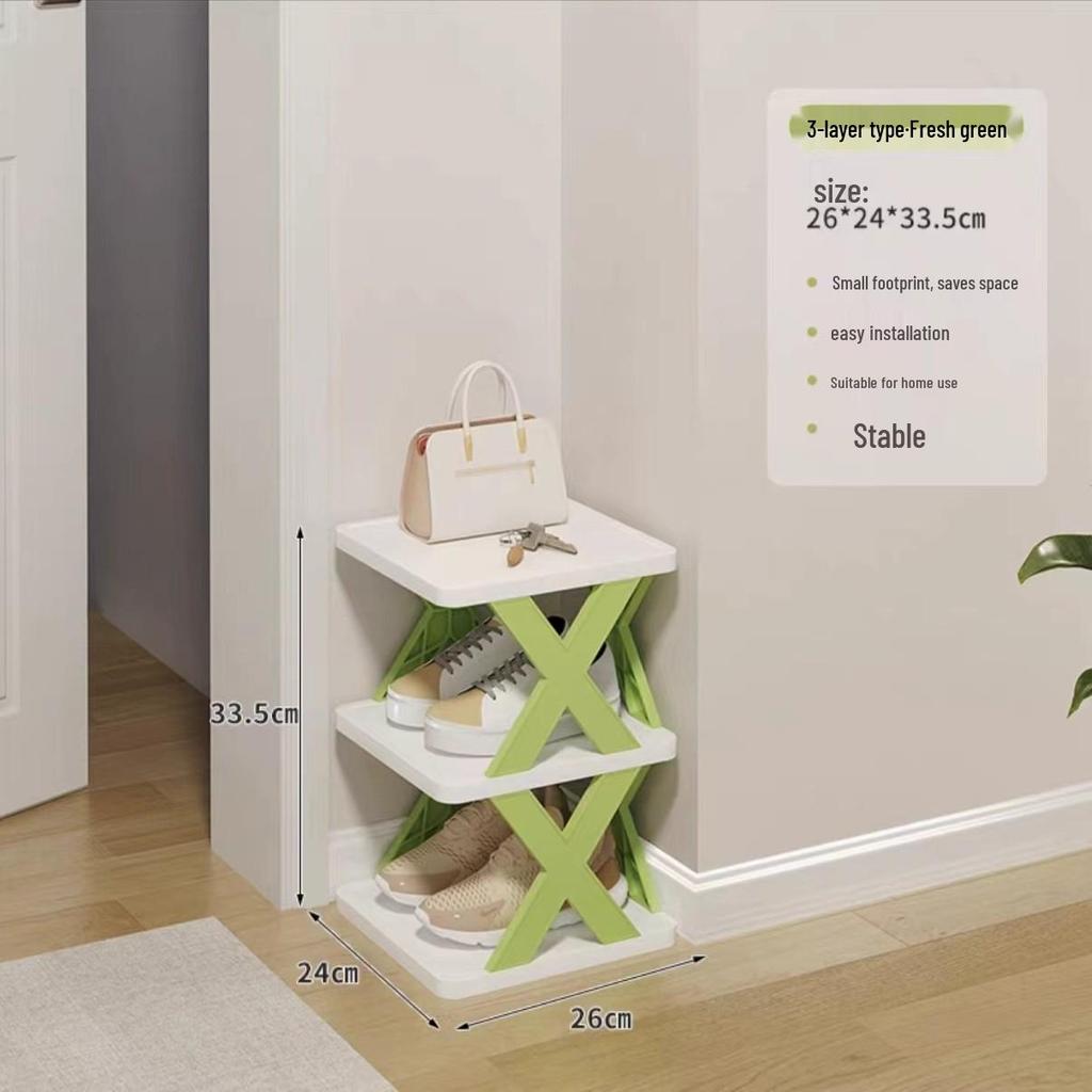 Space-Saving Dustproof Folding Shoe Rack for Narrow Entryways, Offices, or Dorms
