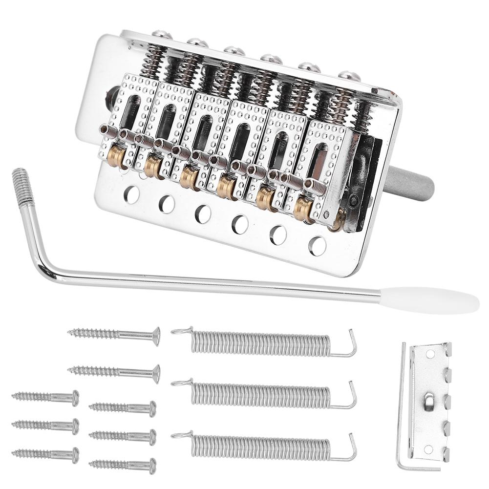Tremolo System with Roller Single Locking Vibrato Bridge Tailpiece for ST Guitar (Gold)