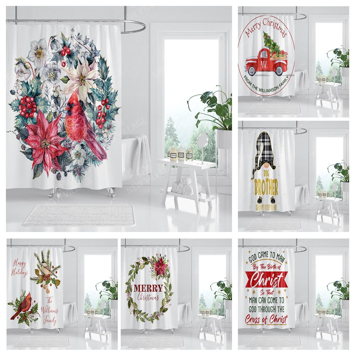 Бытовая водонепроницаемая тканевая домашняя занавеска для душа — фото 3