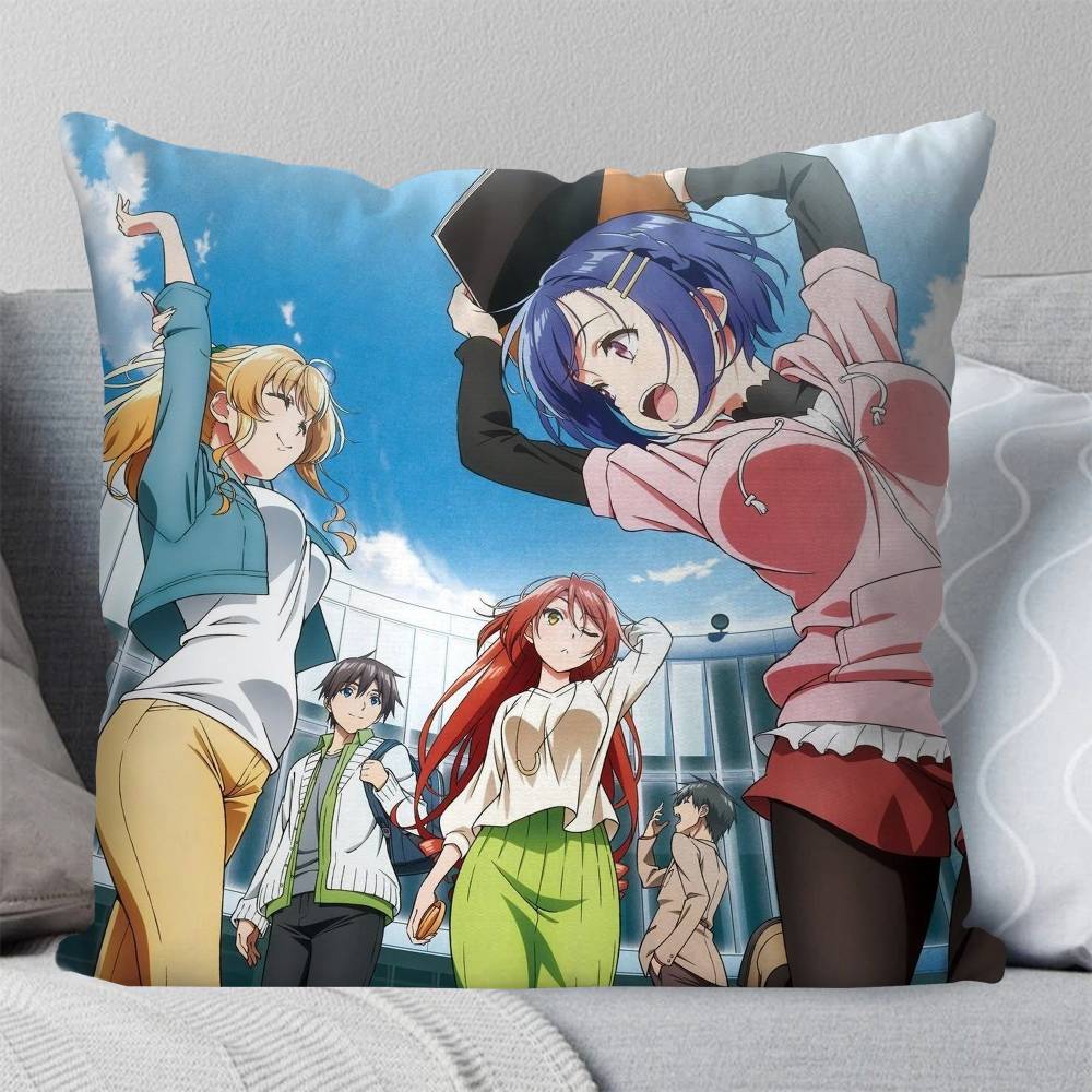 High School DxD Anime Pillow Case Fashion Square Pillowcase Bedroom Sofa Room Ins Decoration Leisure