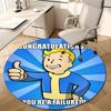 1pc NUKA-BOMBS Fallout1 Design Printed Area Round Carpet for Bedroom Living Room Home Decor Rugs Mat Non Slip Mat Rug for Bedside