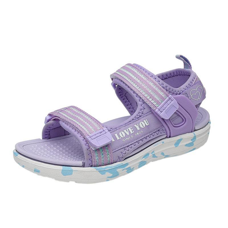 Sommarsandaler för flickor - Nyheter: Mjuk Sula, Halkfria Sport- & Prinsessmodeller för Barn, Öppen Tå Strandskor