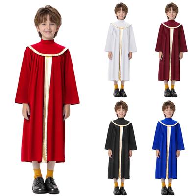 Túnica de Adoración para Niños Niñas Color Metálico Bloque de Color Patchwork Vestido Plisado con Cremallera Invisible en la Espalda