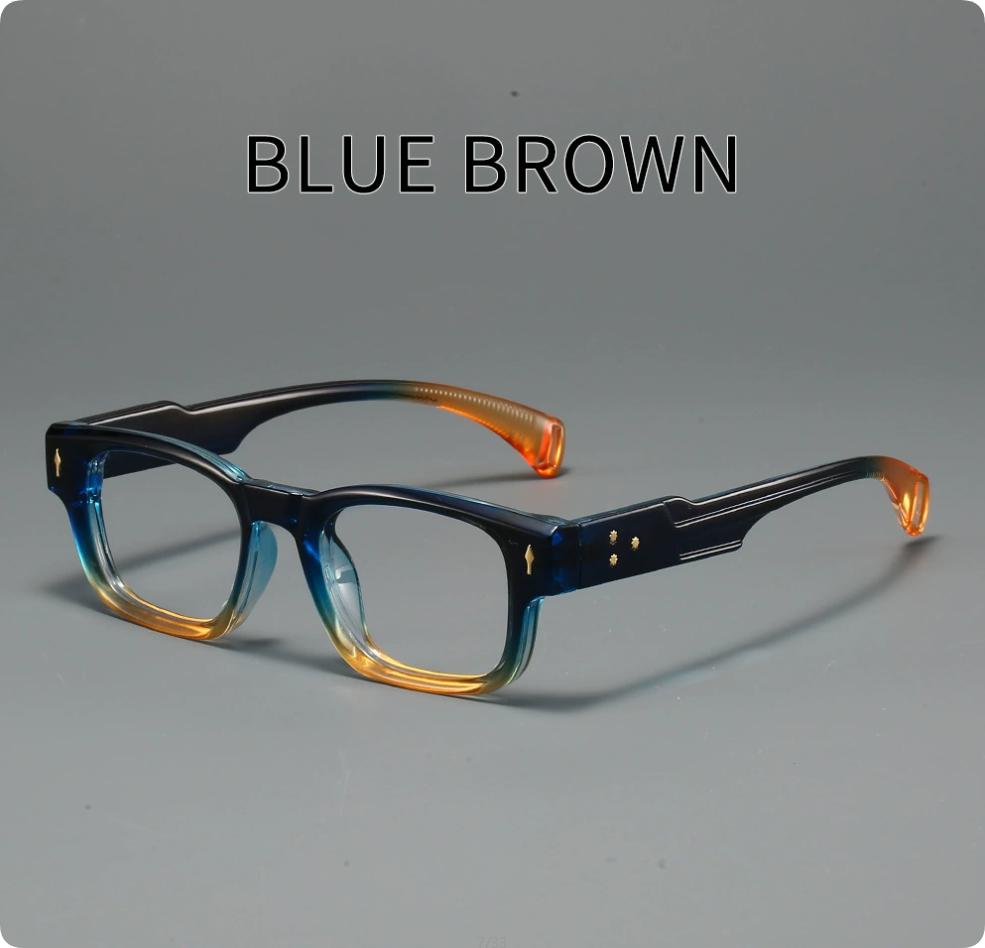 

Small Frame Square Anti-Blue Light Glasses For Men High-End Business Glasses Frame Fashionable High-Definition Reading Glasses 2.25