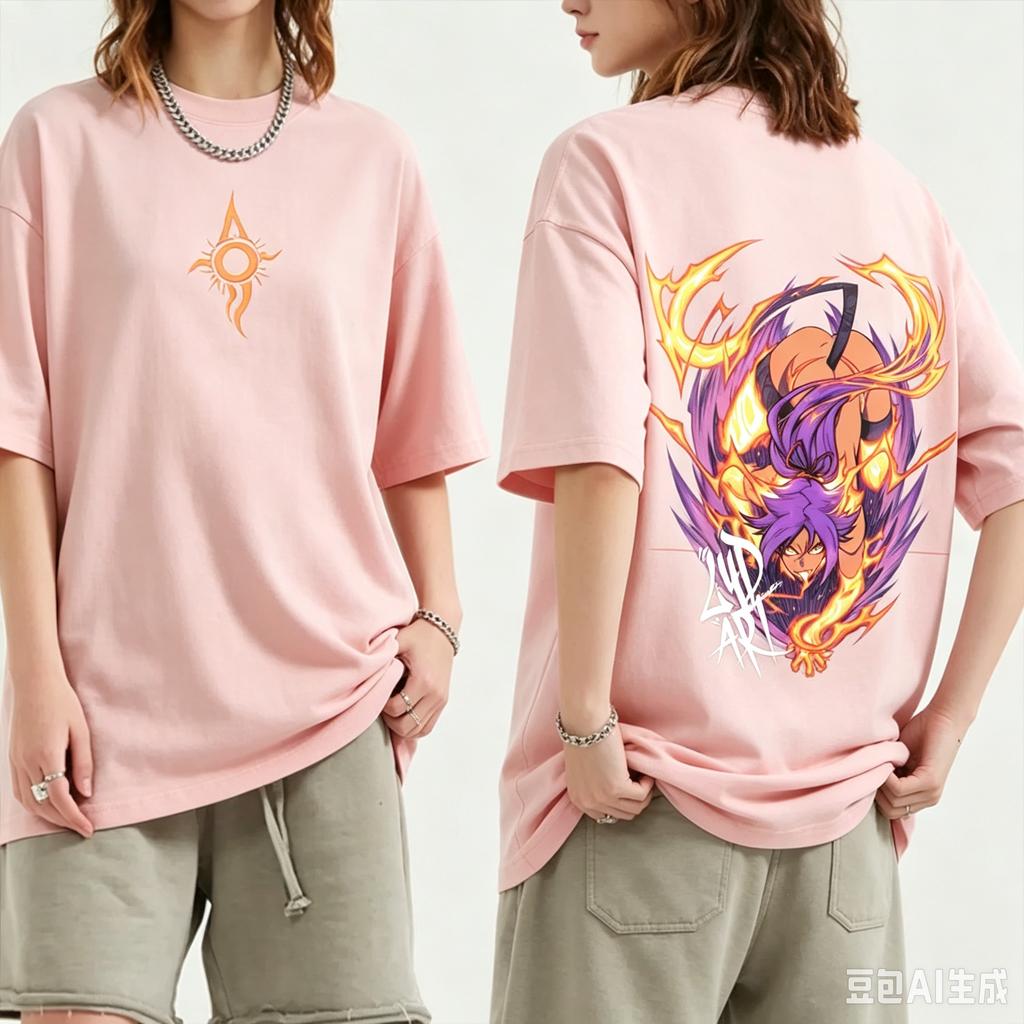 Japanese Anime Bleach Print T-Shirt Men Women Oversized Y2k Short Sleeves Casual Loose High Quality Comfortable Female Male Clothing