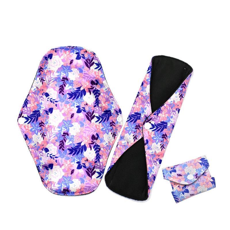 Sanitary Reusable Towels Pads Women Bamboo Cloth Washable Menstrual Safety Pads