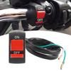 Universal Motorcycle LED Light Switch Handlebar Headlight Control On Off 22‑25mm