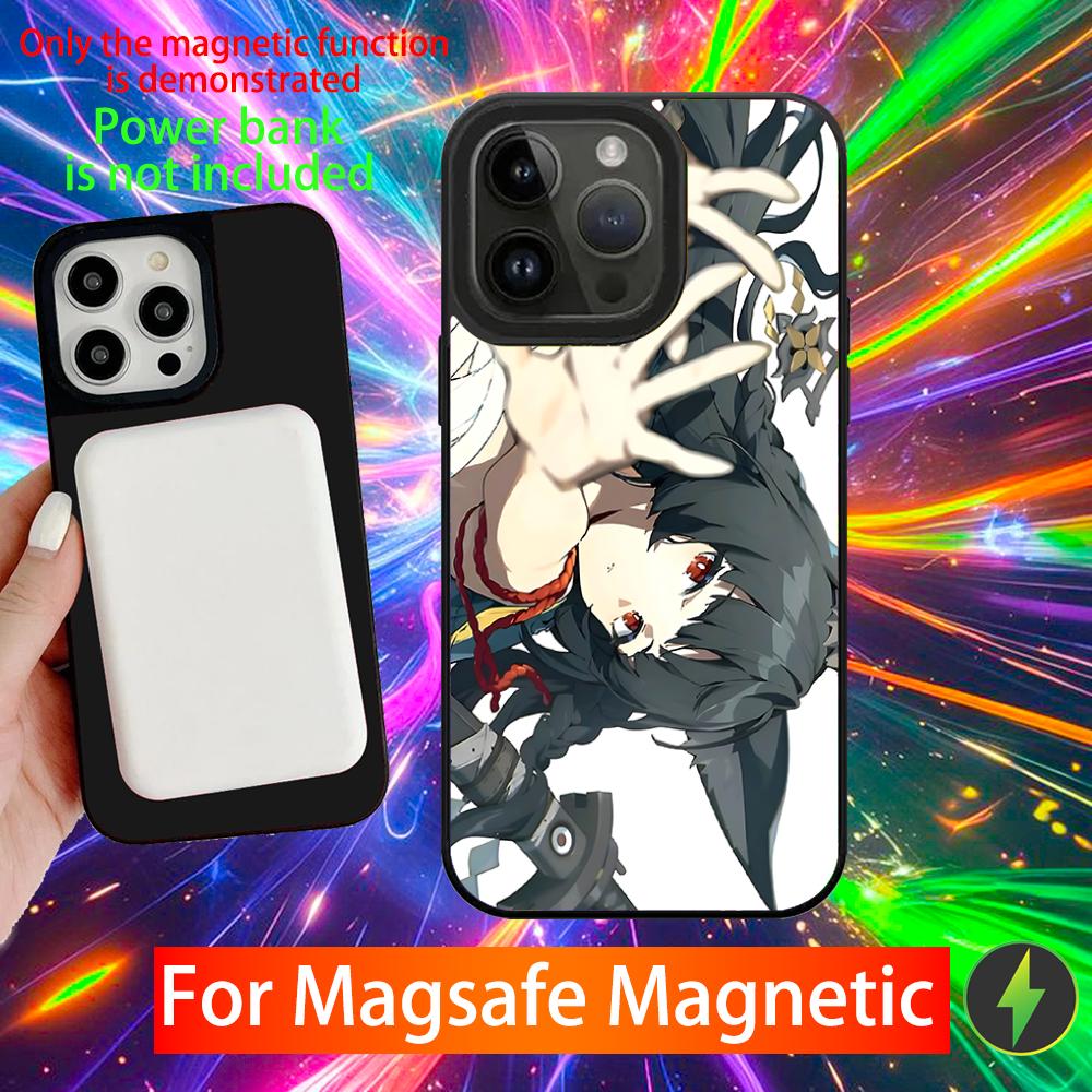 Hoshimi Miyabi ZZZ Phone Case For iPhone 16,15,14,13,12,11,Pro,Max,Plus,Mini,SE New Magsafe Magnetic Wireless Charging