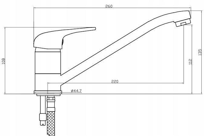 Fiji Chrome Floor-Mounted Sink Faucet