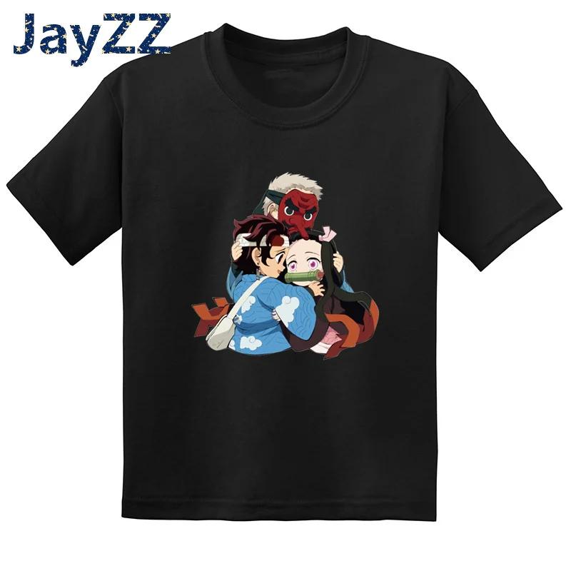 Children's Demon Slayer Anime Cartoon T-Shirt Fun Kids' Clothing Baby Boys and Girls Summer Fashion T-Shirt