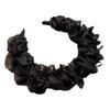High-End Women's Bow Headband with Teeth - 2025 Face Washing & Hair Pressing Accessory
