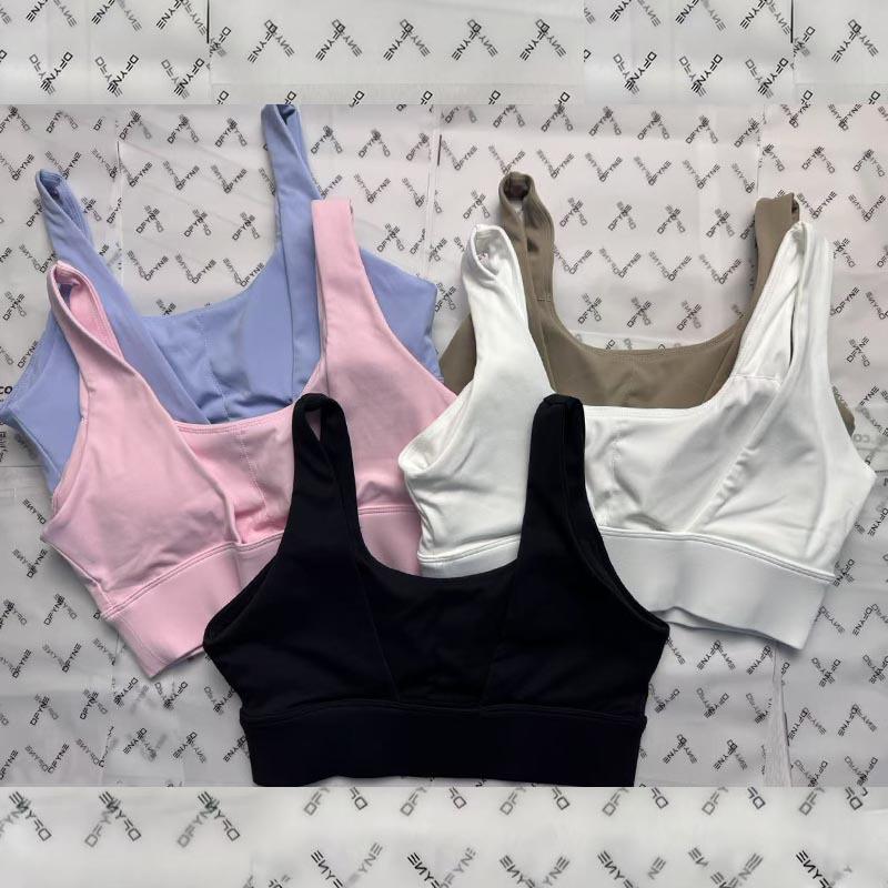 Dfyne Serie U-Ausschnitt Sport-BH mit V-Rücken-Design und herausnehmbaren Brustpolstern