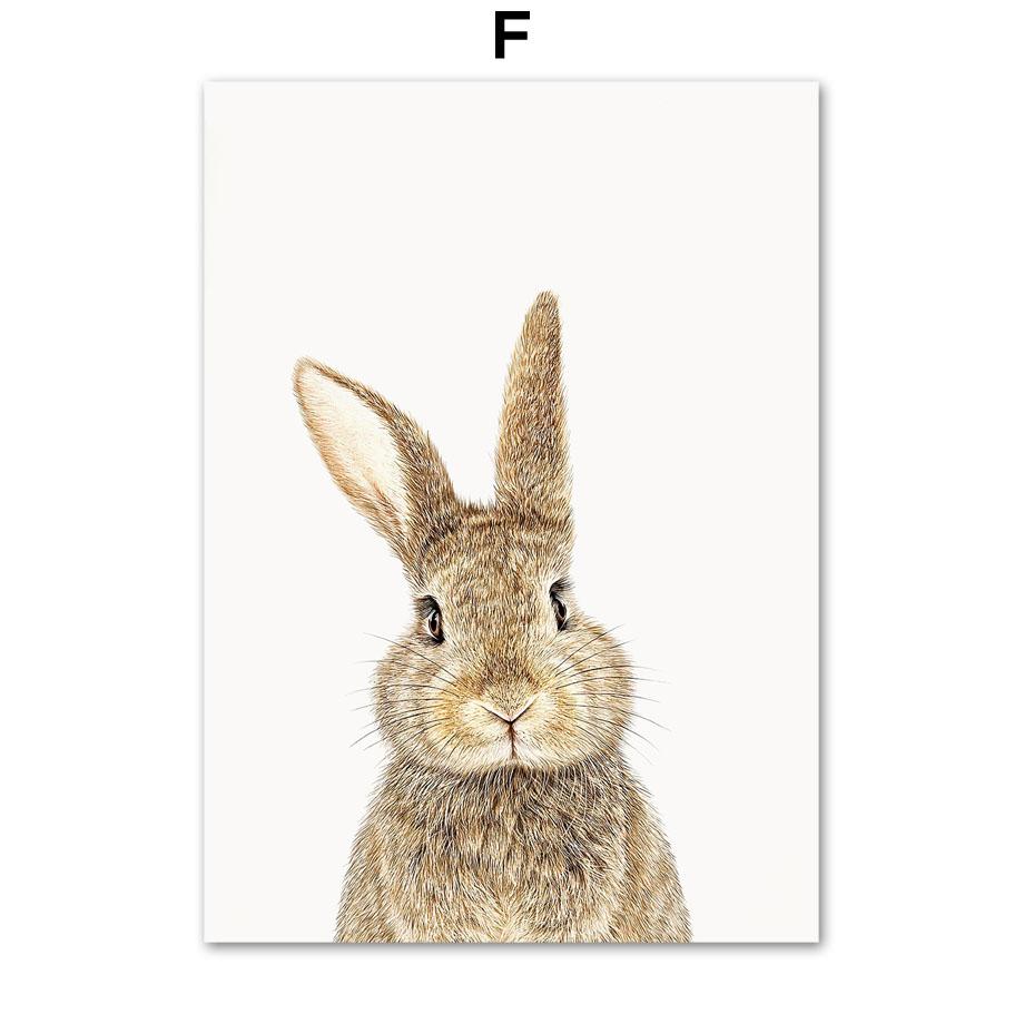 Urs iepuraș vulpe cerb bufniță arici maimuță pepinieră artă perete pictură pe pânză postere și imprimeuri imagini de perete decorațiuni pentru cameră pentru copii