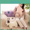 Cartoon Animal Plush Cushion Cover With Embroidery For Sofa Bedroom Decor