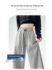 Women's High-Waist Wide-Leg Sweatpants: Autumn/Winter Thickened Velvet Casual Pants