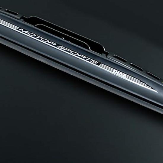 PIAA Wiper Blade 450mm Super Strong Silicated Special Silicone Rubber 1 Piece Part Number 7 Big Spoiler Black Compatible with Imported Cars IWS45FB