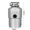 Home Kitchen 1HP Garbage Disposal Continuous Feed Food Waste Machine 630w 220v