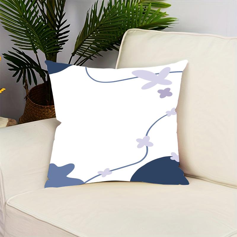 Simple Geometric Print Pattern Home Decor Pillowcase Bedroom Living Room Sofa Decoration Polyester Cushion Cover With Zipper