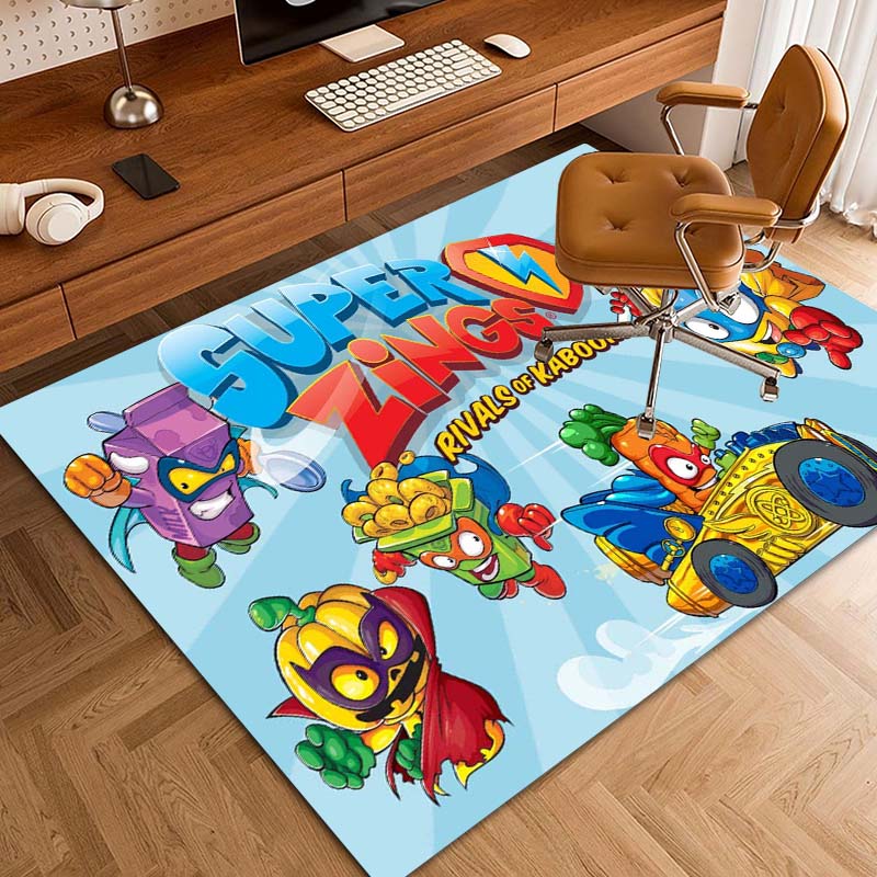 CustomizableCute cartoon super zings printed non-slip mat yoga mat door photography props kitchen mat area birthday gift