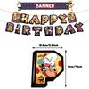 New 32pcs Pizza Game Birthday Party Decoration Include Banner Balloons Cake Topper