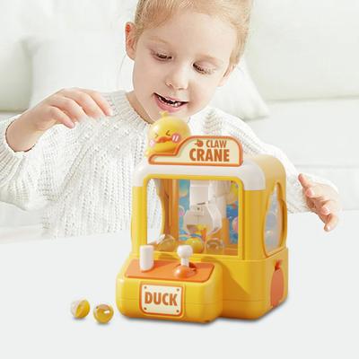 Kids Claw Machine Toy Dinosaur Duck Cartoon Grab Ball Game for Toddlers Fun Candy Claw Crane with Easy Controls