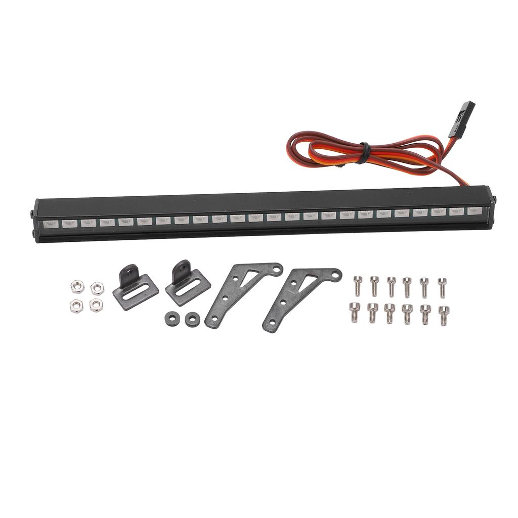 7 Colors RC Car Roof LED Light Bar 20 Lighting Effects 24LED Roof Lamps for 110 Remote Control Car