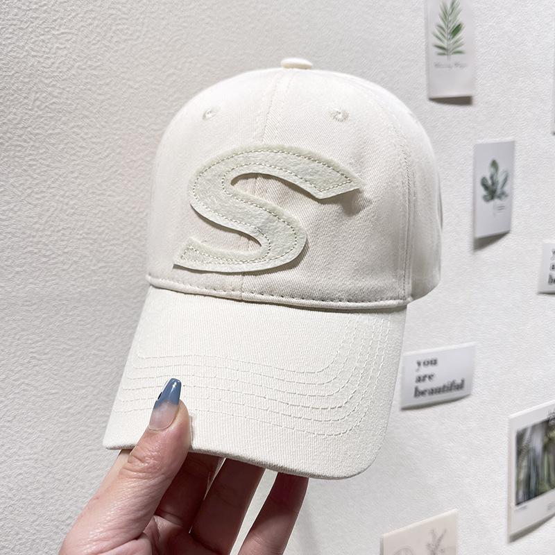 Șapcă de baseball clasică pentru femei, design gotic cu litera S cu broderie, șapcă ușoară și respirabilă în aer liber