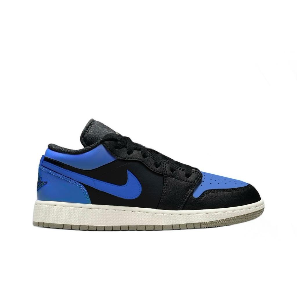 Jordan Air Jordan 1 Little Lightning 2 Abrasion Resistant Low top Vintage Basketball Shoes Unisex Royal Blue 553558-092(Team1119-2)