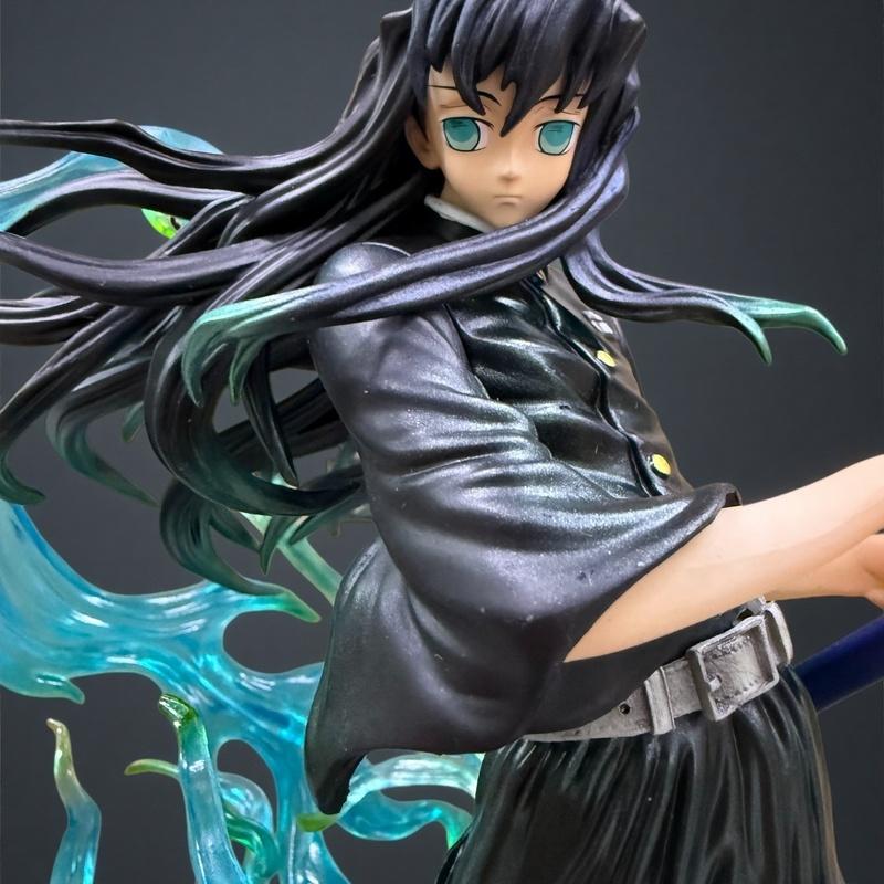 Dämonentöter Gk Hashira Tokitou Muichirou Kisatsutai Anime Figur Garage Kit Modell Statue PVC Ornament Jungen Weihnachtsspielzeug Geschenke