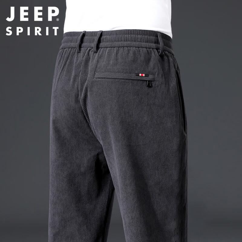 JEEP SPIRIT Men's Autumn/Winter Corduroy Business Casual Pants