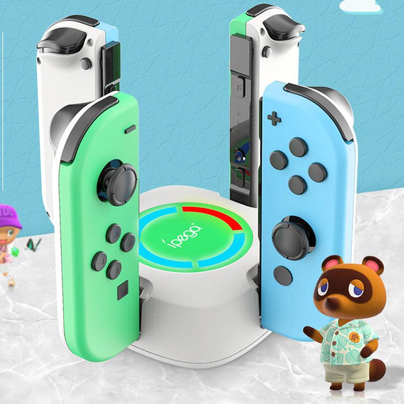 4 In 1 Charging Dock for Nintend Switch Joy con Controller Joycon Gamepad Charger Stand Charging Docking Station