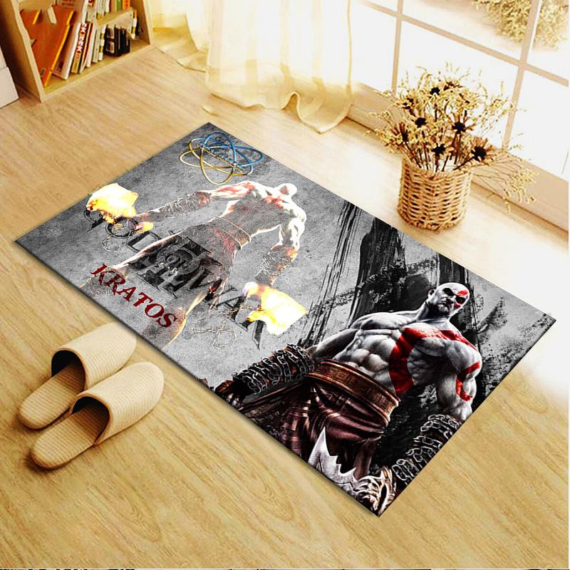 God of War Carpet Rug for Living Room Bedroom Home Sofa Decoration,Kids Play Non-slip Floor Mat