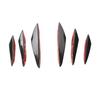 6Pcs Auto Front Lip Splitter Flossen Körper Spoiler Canards Refit Glanz Schwarz