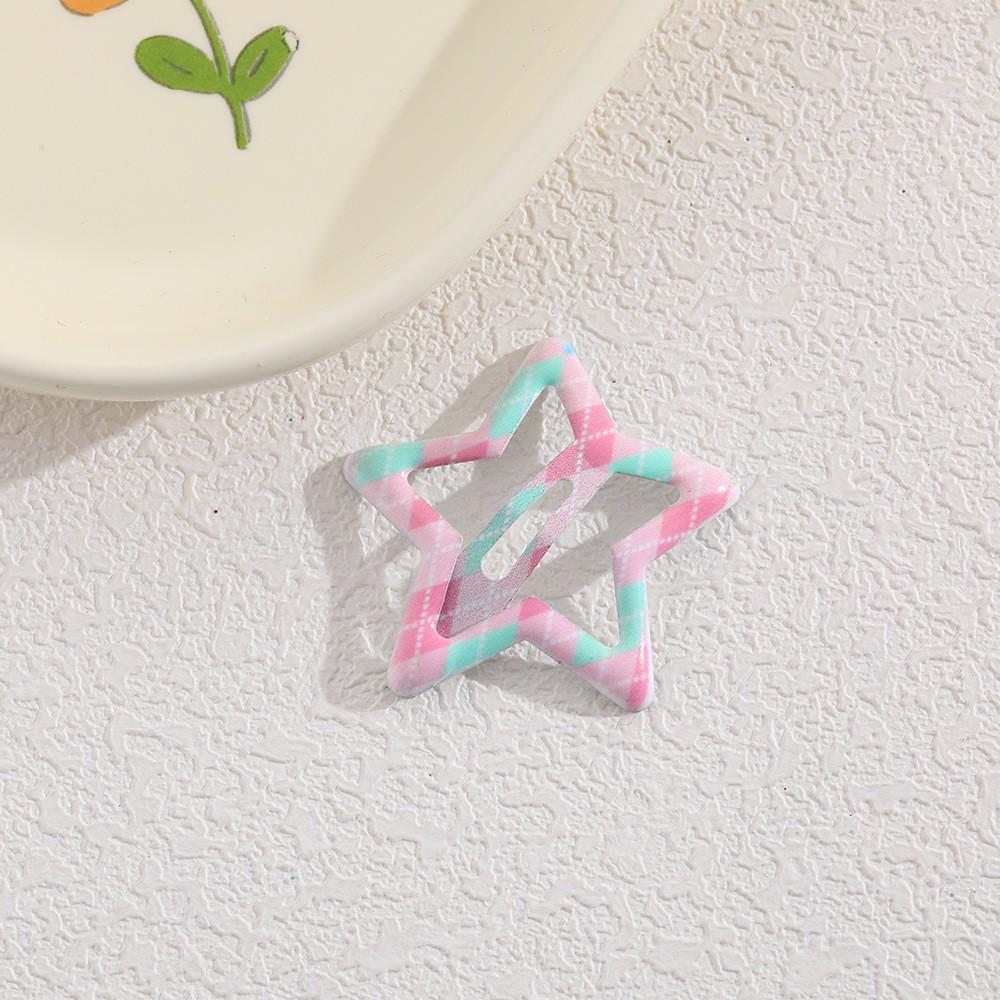 Children's Candy Color Star Hair Clips - Small Size BB Bangs Accessories