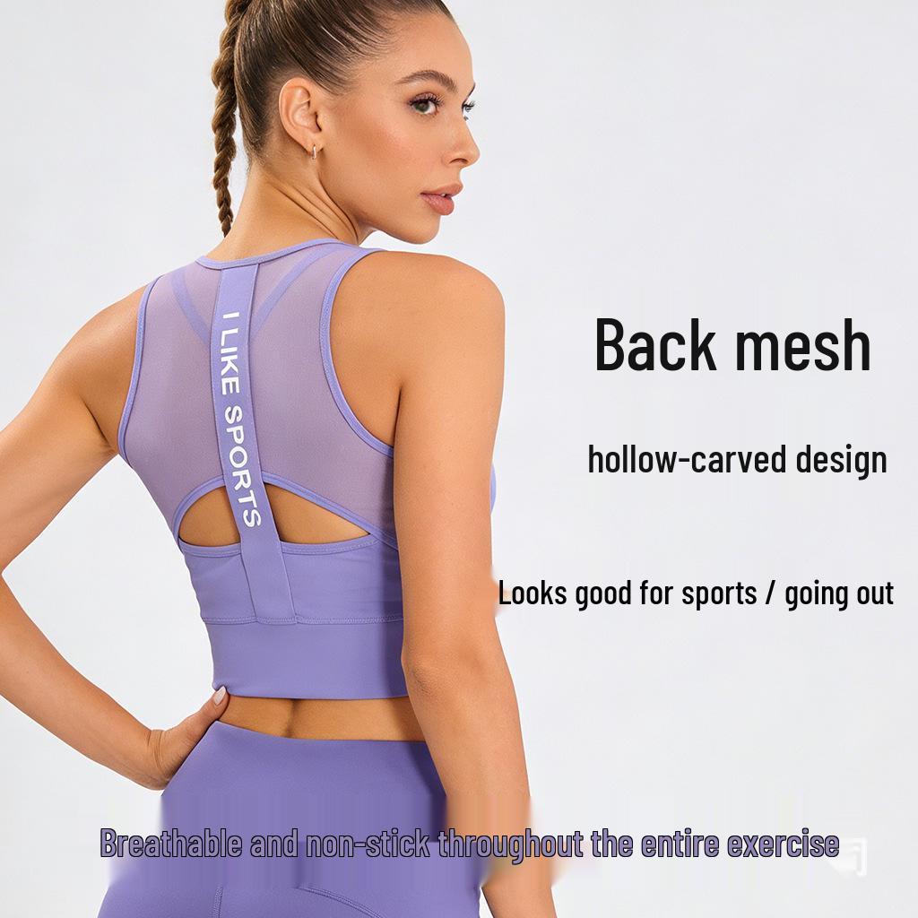 Damen Lycra Yoga Tanktop mit hohem Halt