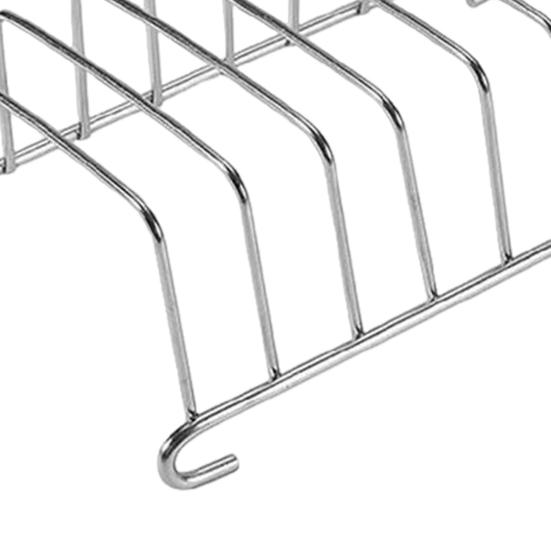 Stainless Steel Bread Rack 8-Slot Toast Holder for Air Fryer Rectangle Toast
