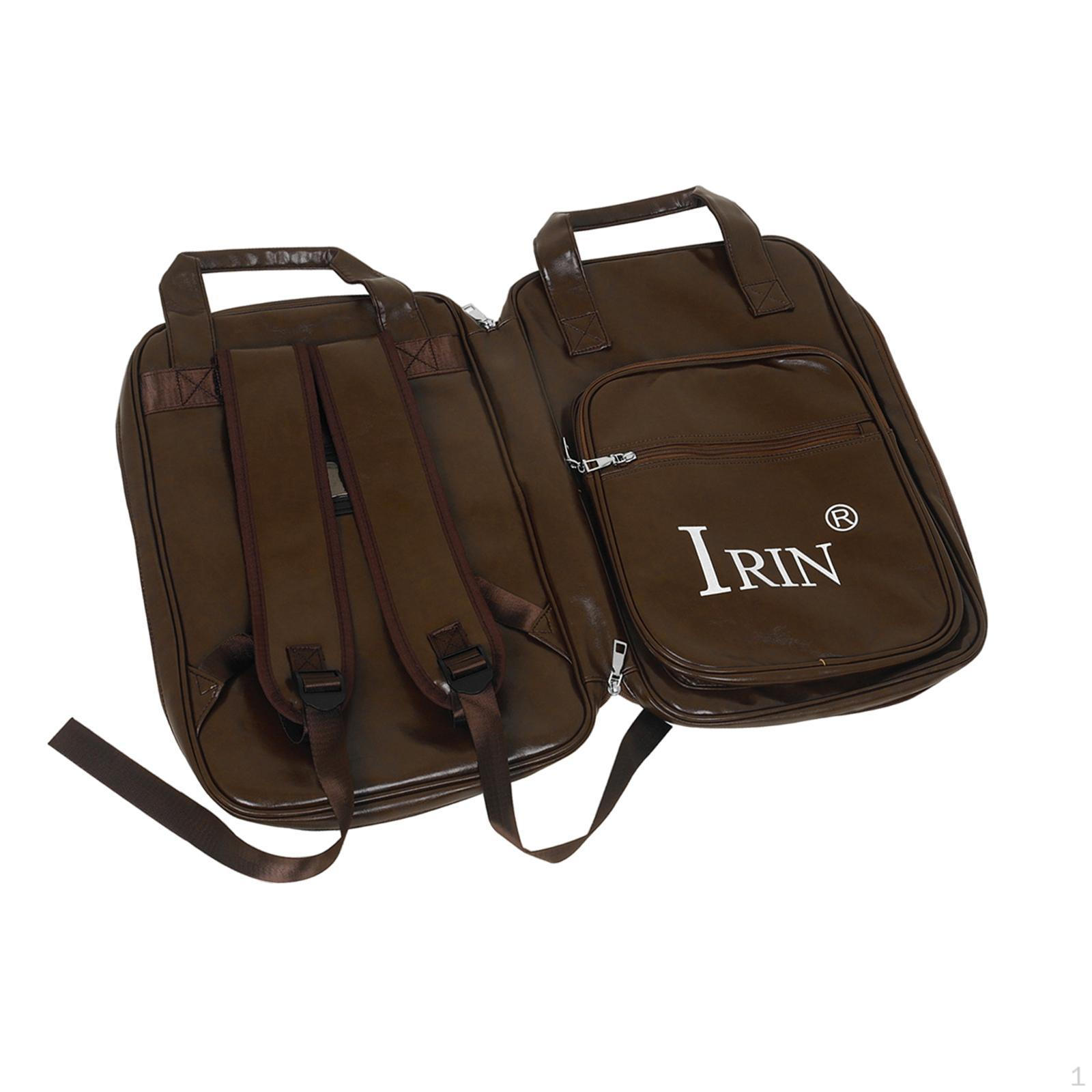 

Сумка для барабанних паличок, футляр для зберігання, потовщений поліуретан, переносний для набору, молоток для перкусії коричневий