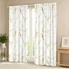 2 Pieces of Light Luxury White Gold Marble-Patterned Curtains, Modern Minimalist Blackout Curtains for Living Room and Bedroom