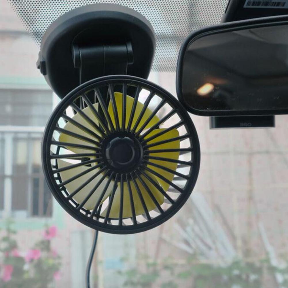 360° Car Folding Fan Single Head Cooling Fan For Car Vehicle Summer Cooling Fan 5V/12V USB/Cigarette Lighter Plug Car Fans