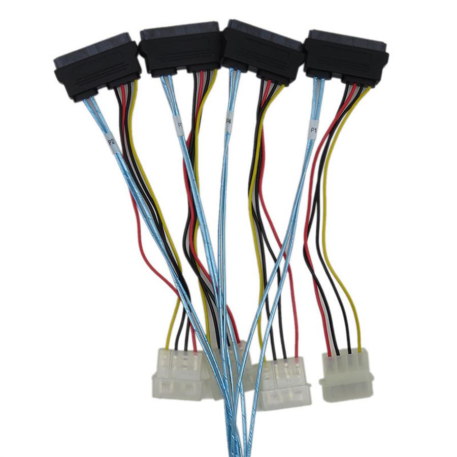 Ekstern harddiskkabel Mini SAS SFF-8644 til SFF-8482 serverdatatilbehør