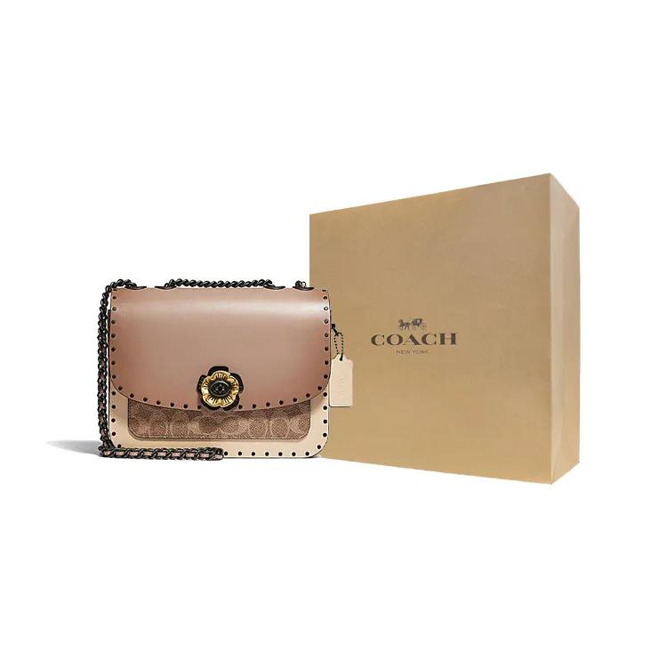 Coach Madison Leather Crossbody Bags Medium Women's Milk Tea (Unisex) Crossbody Bags C3758 V5SNE