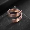 European and American Popular Jewelry Jewelry Niche High End Geometric Irregular Ring Glossy Titanium Steel Ring