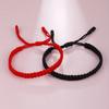 Handmade Braid String Bracelets For Women Red Black Woven Rope Adjustable Knots Bracelet Men Wrist Strap Friendship Jewelry