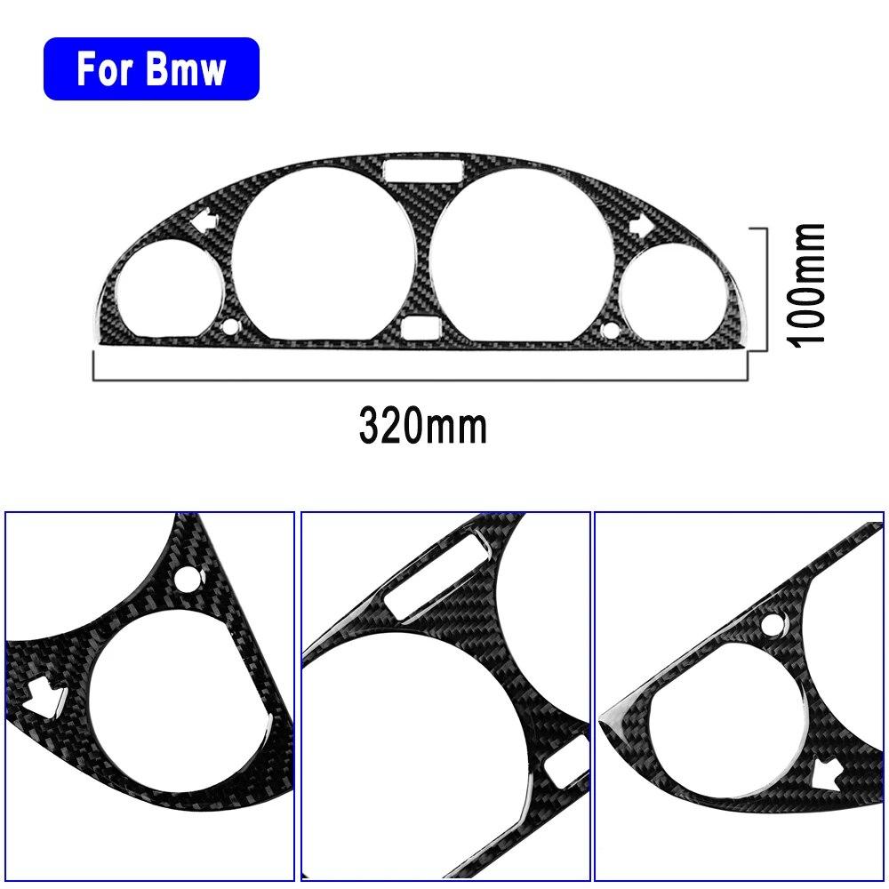 Car Carbon Fiber Center Instrument Panel Decorative Frame Panel Cover Trim Stickers For BMW E46 M3 1998-2005 Accessoire Voiture