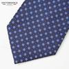 [New Yorker Blue] Small Pattern (Small Flower) Tie NB910419 Navy Brown Free Size Business Suit Style Gift